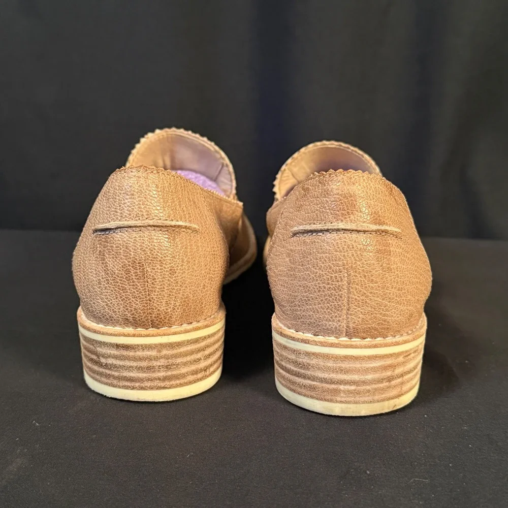 Vintage Stuart Weitzman Spectator Penny Loafers Two Tone Leather Spain Women 9 M